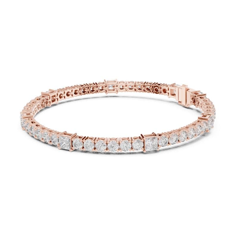 Diamond bracelets design GJ-B-0003, shown in rose gold