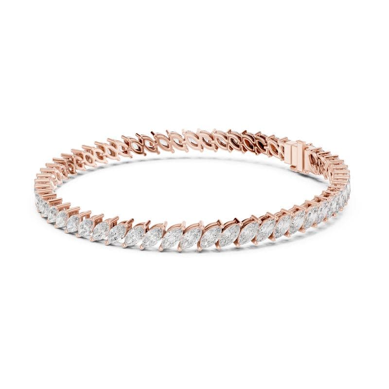 Diamond bracelets design GJ-B-0007, shown in rose gold