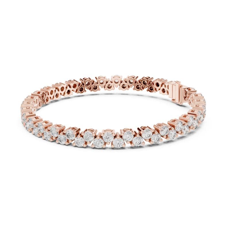 Diamond bracelets design GJ-B-0010, shown in rose gold