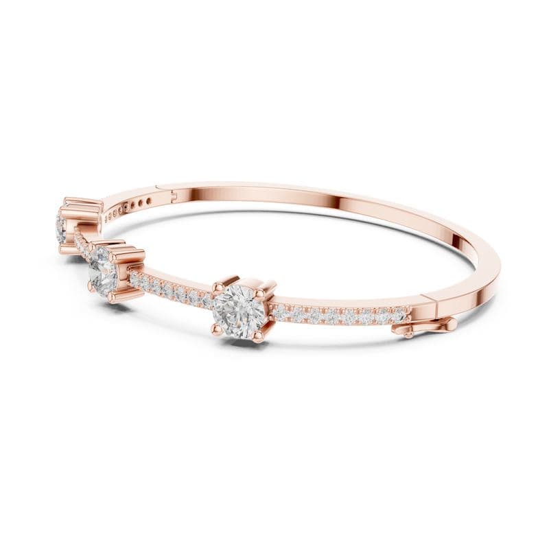 Diamond bracelets design GJ-B-0015, shown in rose gold