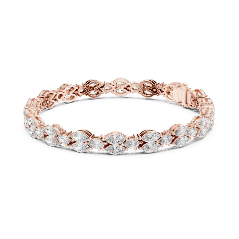 Diamond bracelets design GJ-B-0017, shown in rose gold