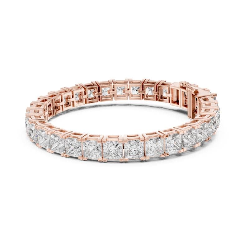 Diamond bracelets design GJ-B-0020, shown in rose gold