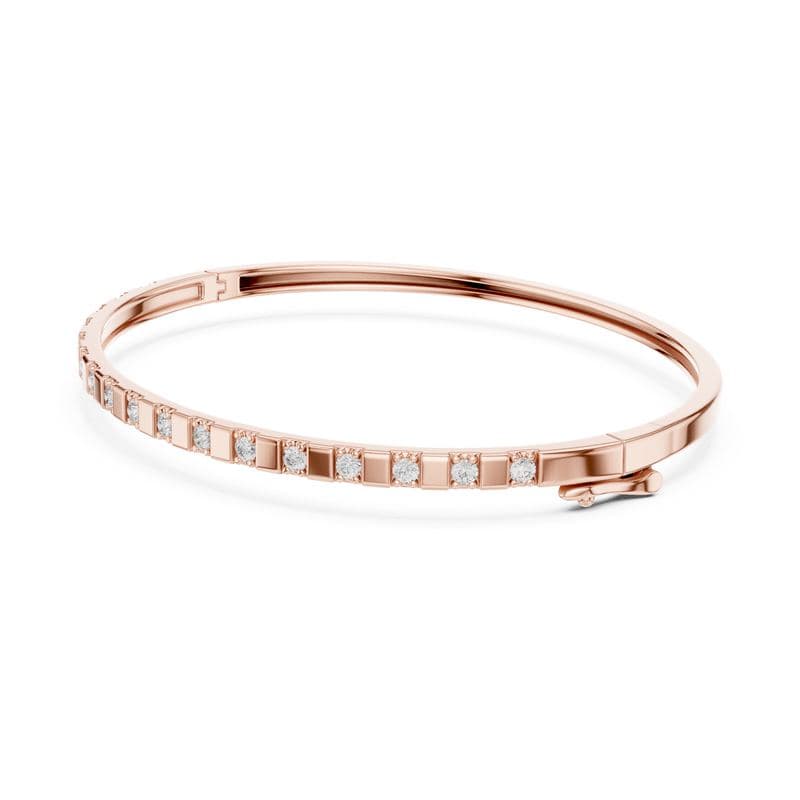 Diamond bracelets design GJ-B-0022, shown in rose gold