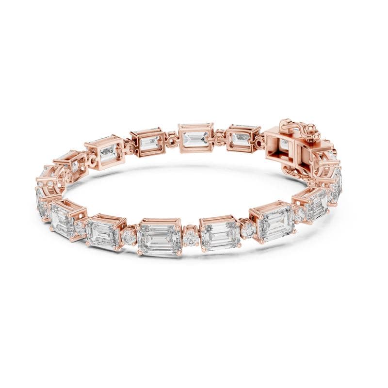 Diamond bracelets design GJ-B-0025, shown in rose gold