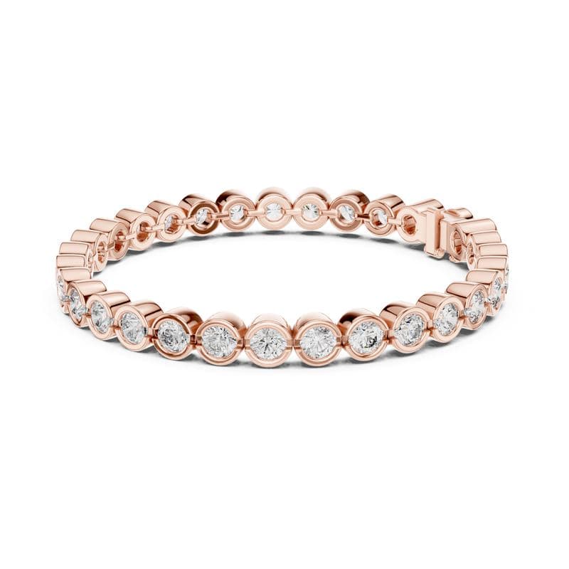 Diamond bracelets design GJ-B-0027, shown in rose gold