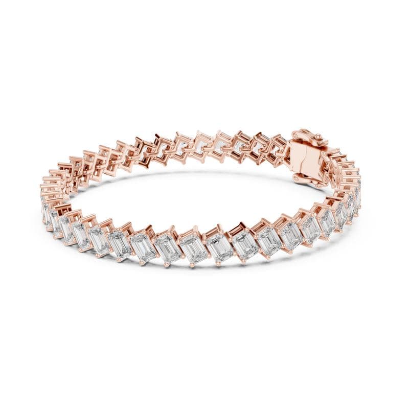 Diamond bracelets design GJ-B-0028, shown in rose gold