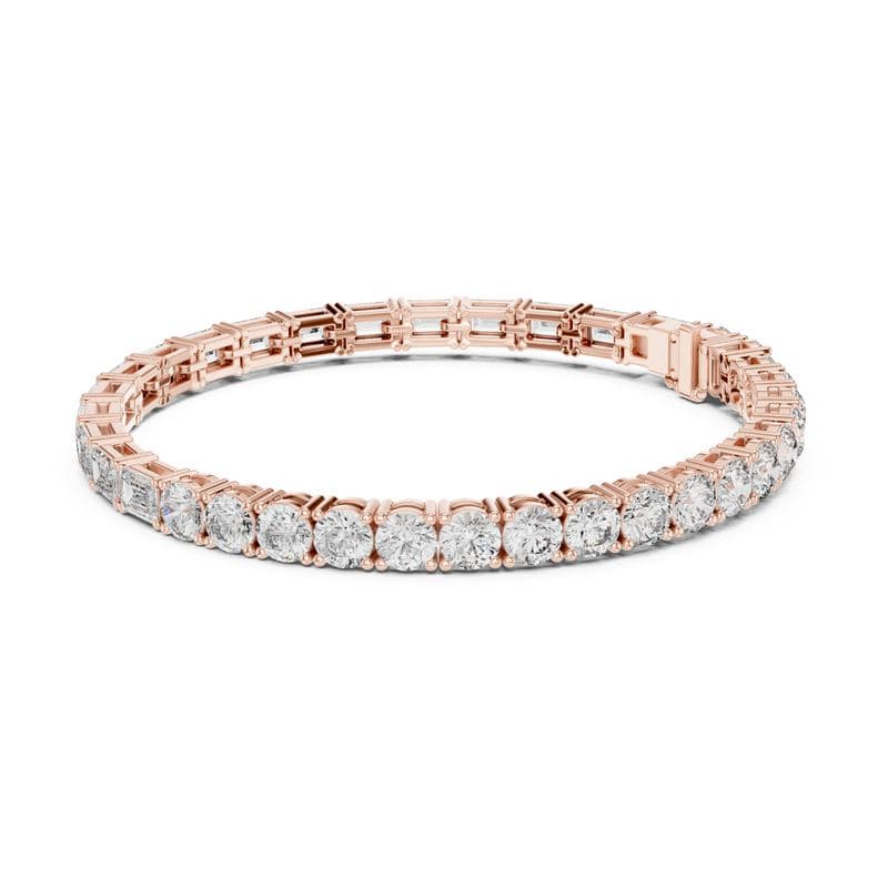 Diamond bracelets design GJ-B-0029, shown in rose gold