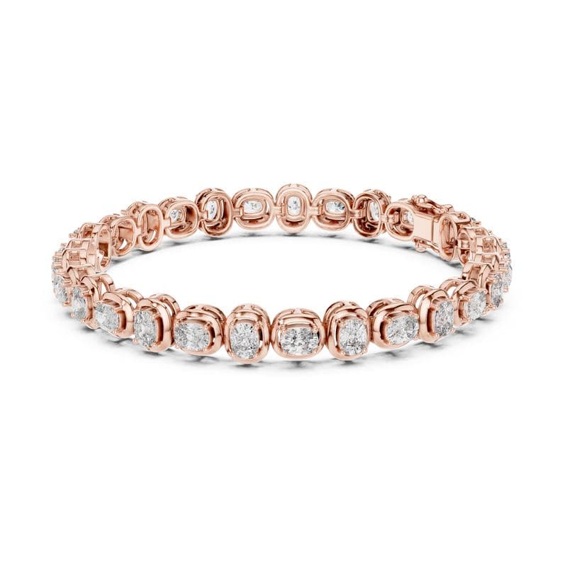 Diamond bracelets design GJ-B-0031, shown in rose gold