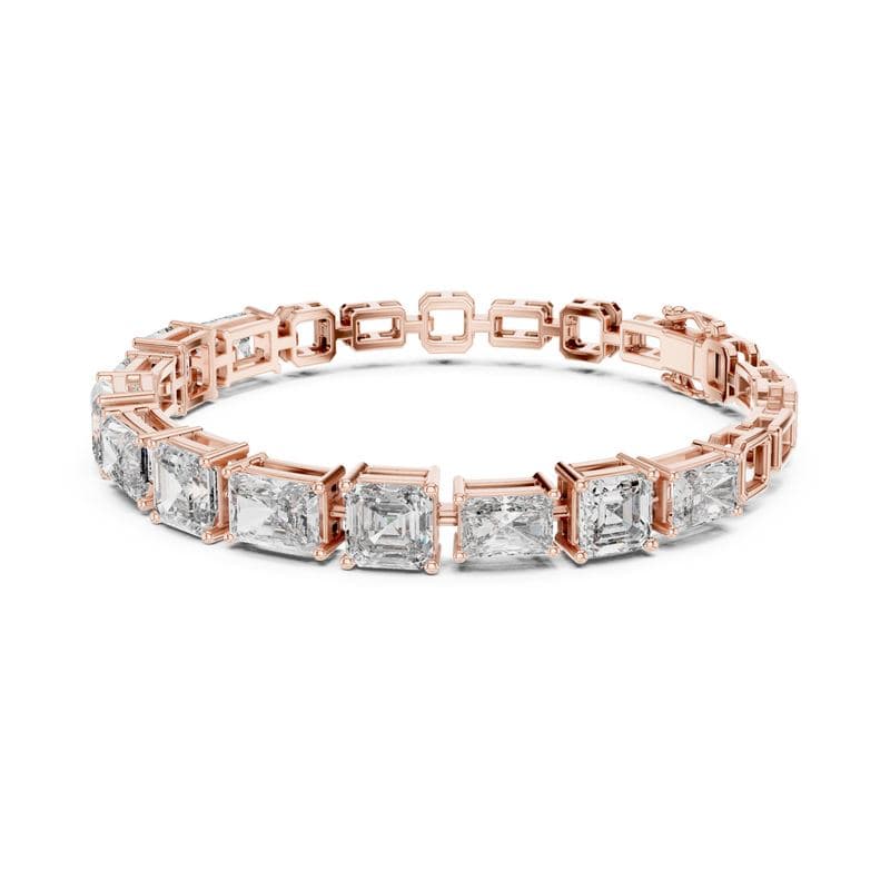 Diamond bracelets design GJ-B-0034, shown in rose gold