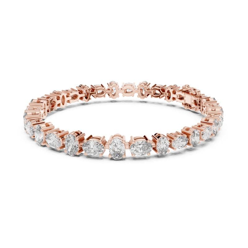 Diamond bracelets design GJ-B-0036, shown in rose gold