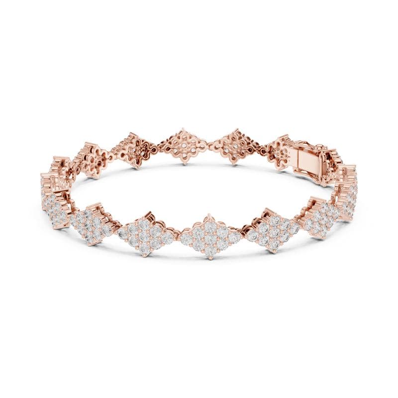 Diamond bracelets design GJ-B-0039, shown in rose gold