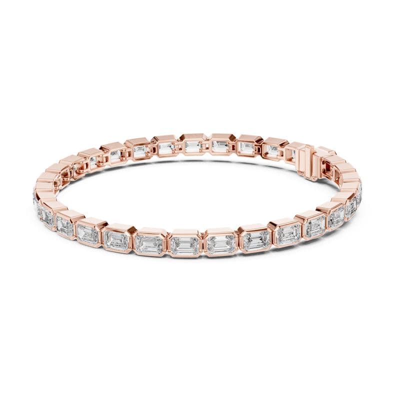 Diamond bracelets design GJ-B-0040, shown in rose gold