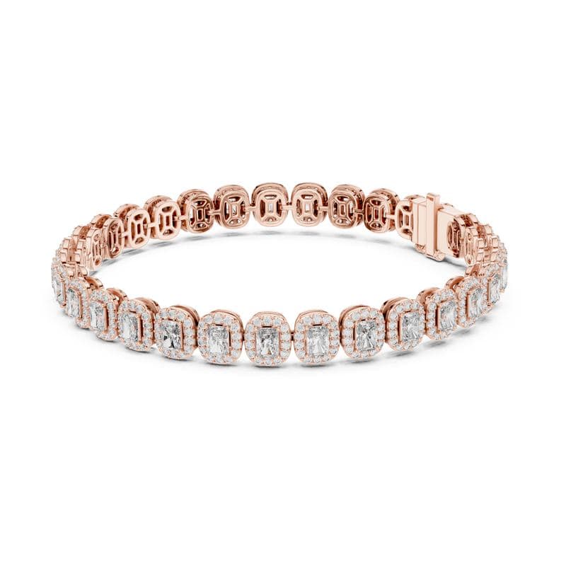 Diamond bracelets design GJ-B-0042, shown in rose gold