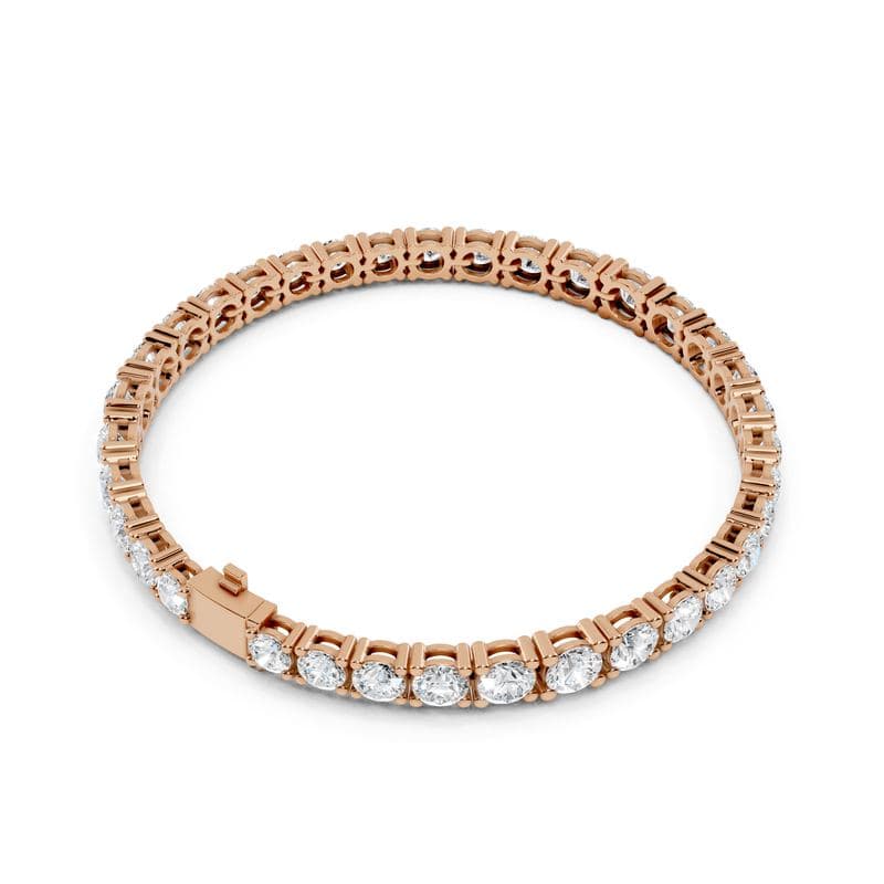 Diamond bracelets design GJ-B-0043, shown in rose gold