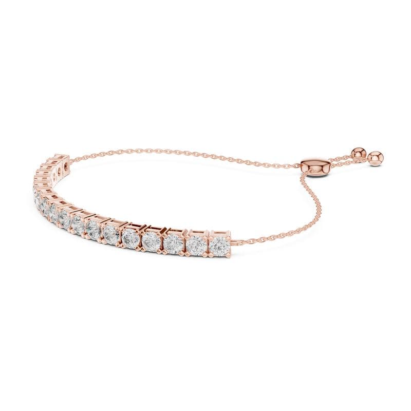 Diamond bracelets design GJ-B-0047, shown in rose gold