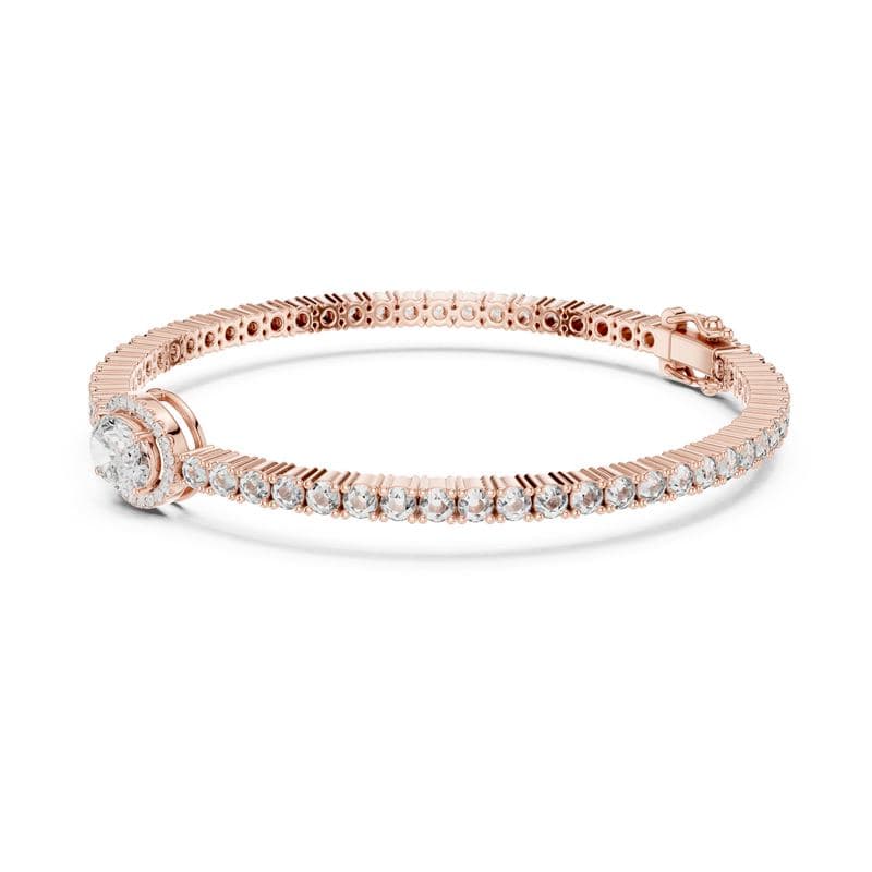 Diamond bracelets design GJ-B-0048, shown in rose gold