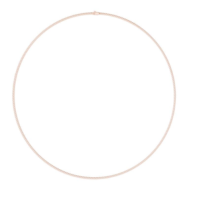 Diamond necklaces design GJ-N-0124, shown in rose gold