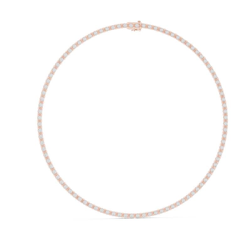 Diamond necklaces design GJ-N-0125, shown in rose gold