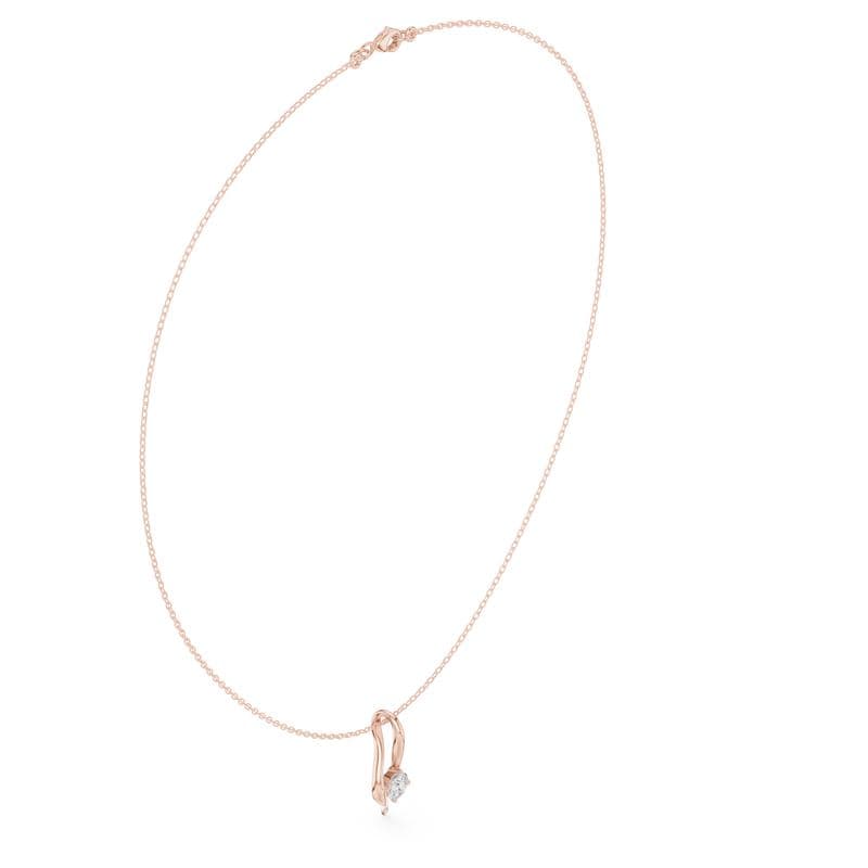 Diamond necklaces design GJ-N-0141, shown in rose gold