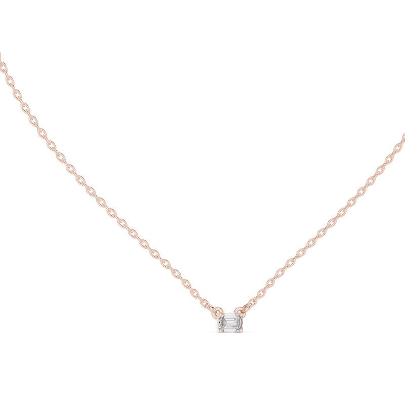 Diamond pendants design GJ-P-0001, shown in rose gold