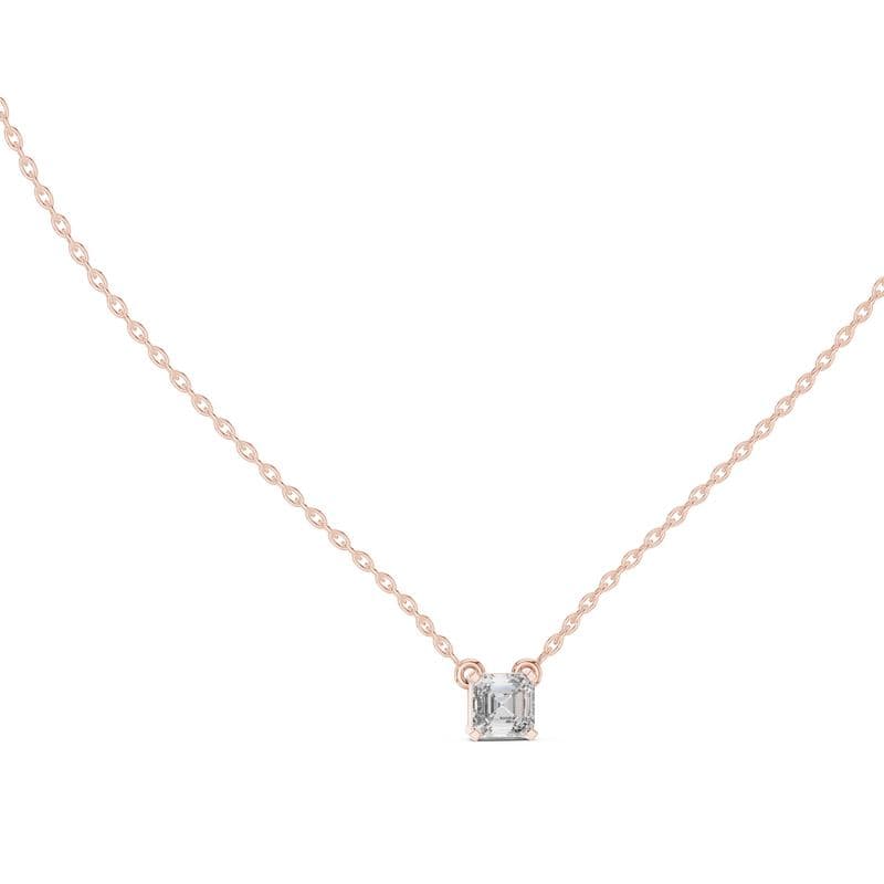 Diamond pendants design GJ-P-0003, shown in rose gold