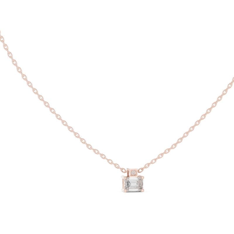 Diamond pendants design GJ-P-0013, shown in rose gold