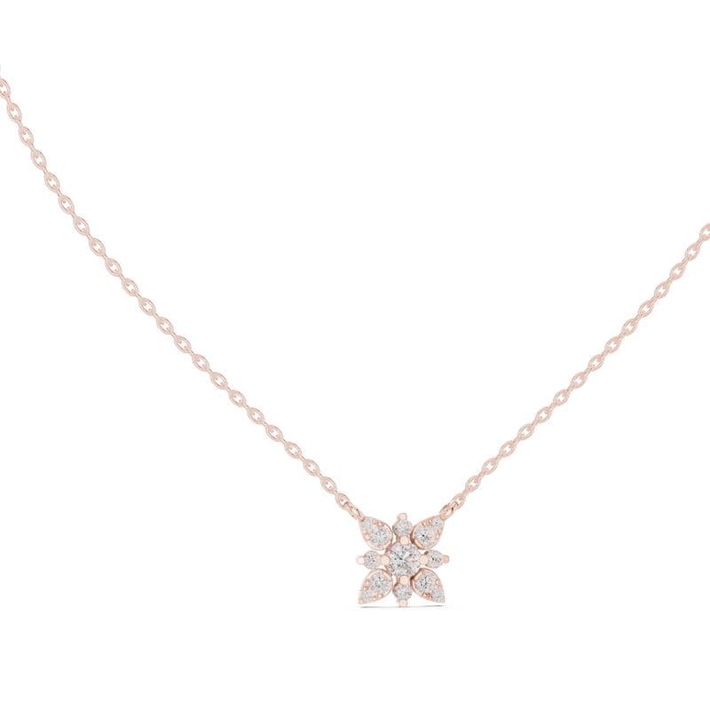 Diamond pendants design GJ-P-0015, shown in rose gold