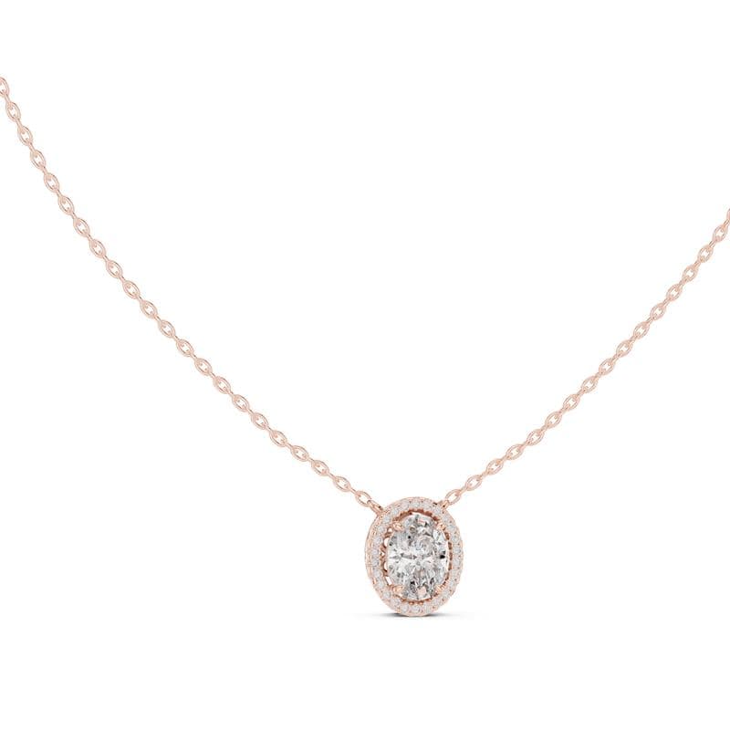 Diamond pendants design GJ-P-0027, shown in rose gold