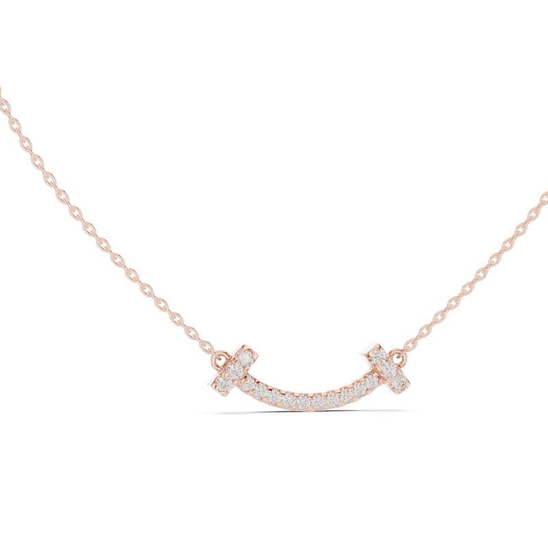 Diamond pendants design GJ-P-0030, shown in rose gold