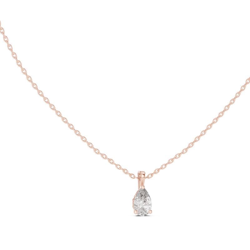 Diamond pendants design GJ-P-0034, shown in rose gold