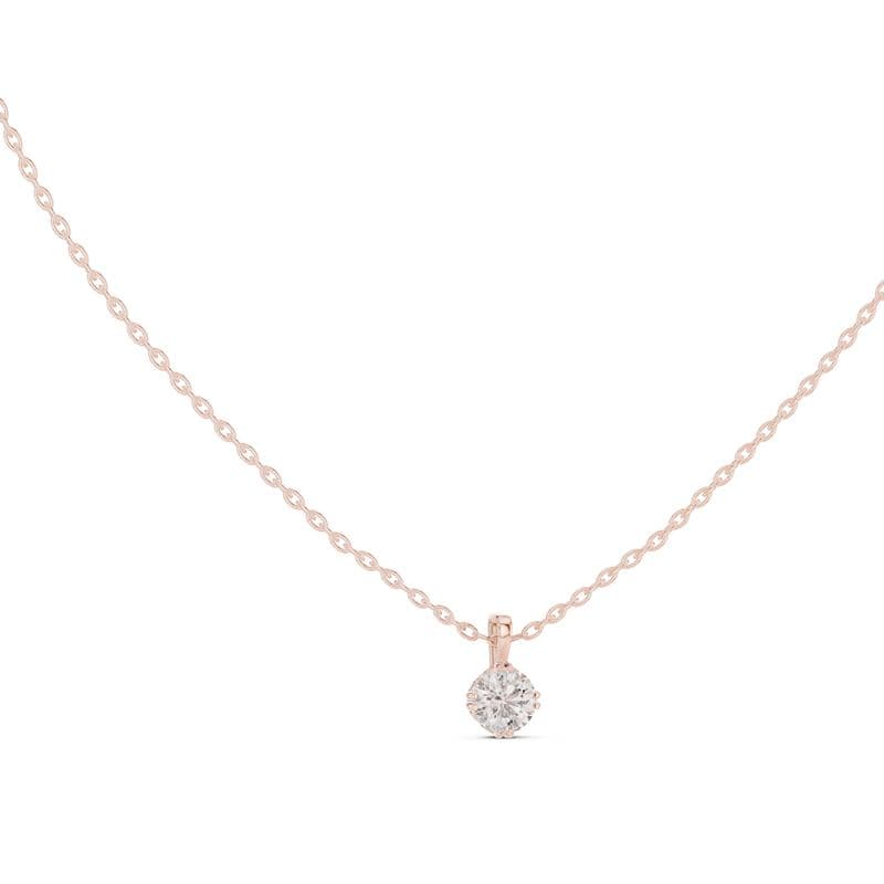 Diamond pendants design GJ-P-0038, shown in rose gold