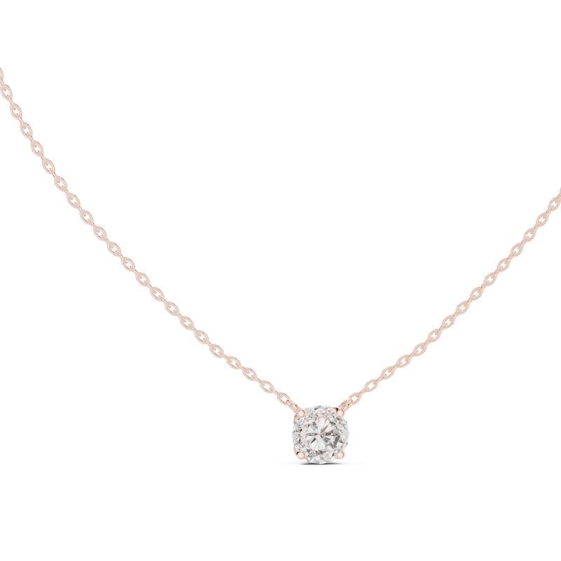 Diamond pendants design GJ-P-0040, shown in rose gold