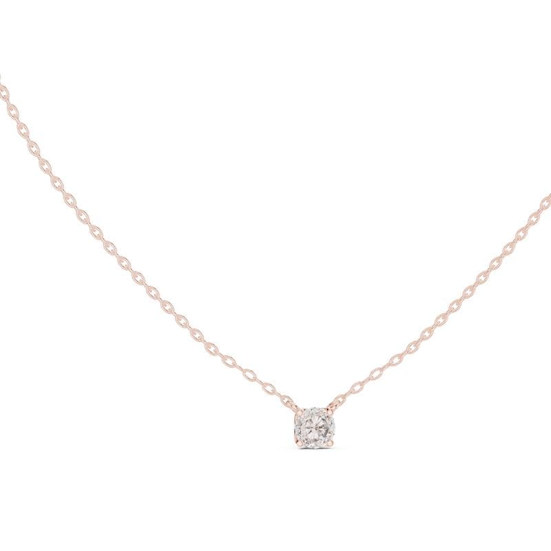 Diamond pendants design GJ-P-0042, shown in rose gold