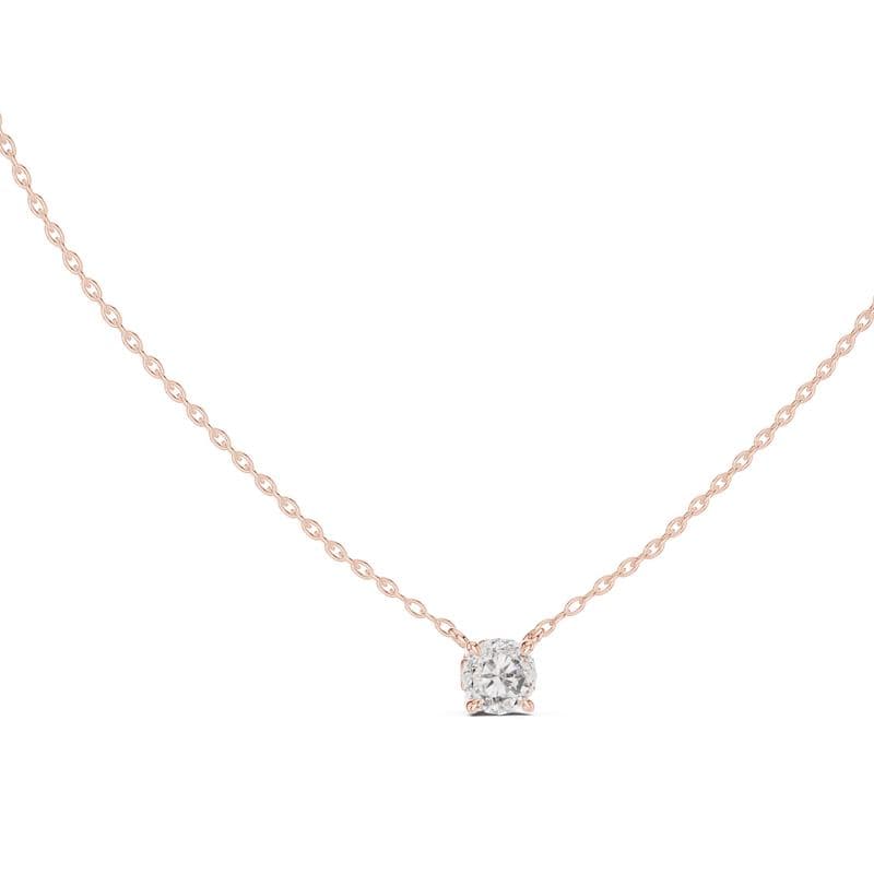 Diamond pendants design GJ-P-0044, shown in rose gold