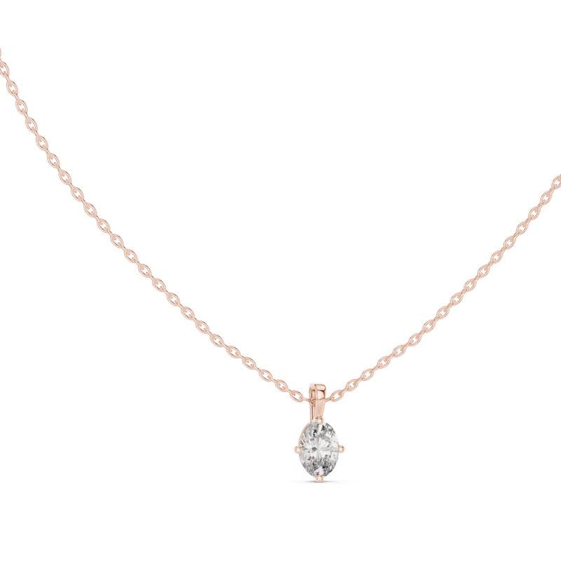 Diamond pendants design GJ-P-0047, shown in rose gold