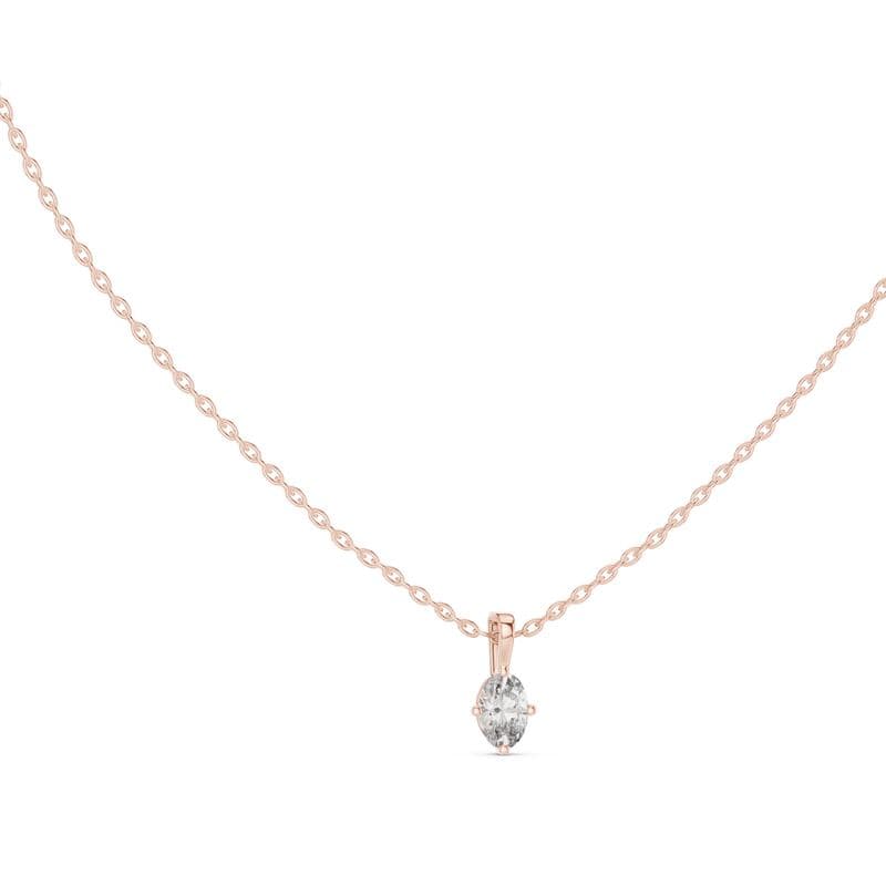 Diamond pendants design GJ-P-0048, shown in rose gold