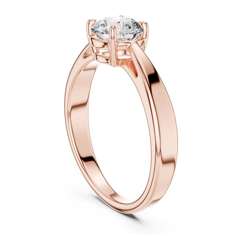Diamond rings design GJ-R-0004, shown in rose gold