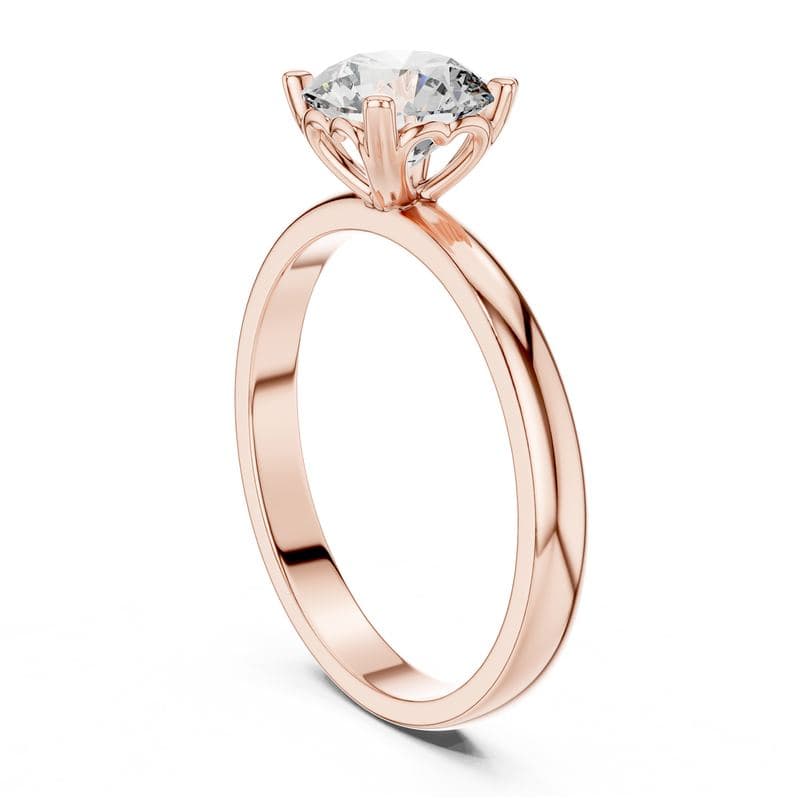 Diamond rings design GJ-R-0011, shown in rose gold