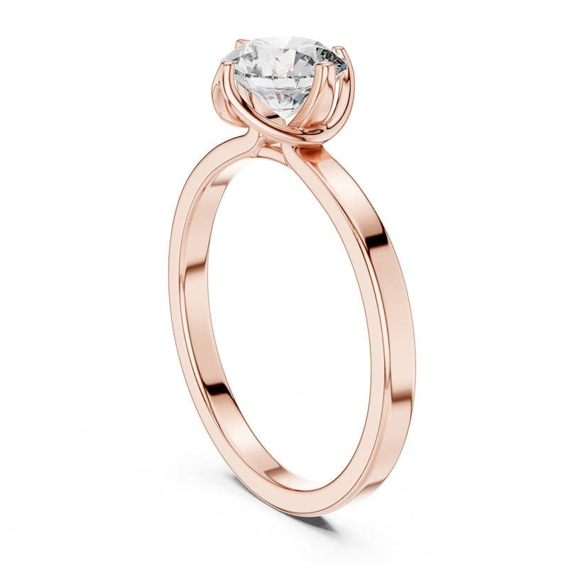 Diamond rings design GJ-R-0017, shown in rose gold