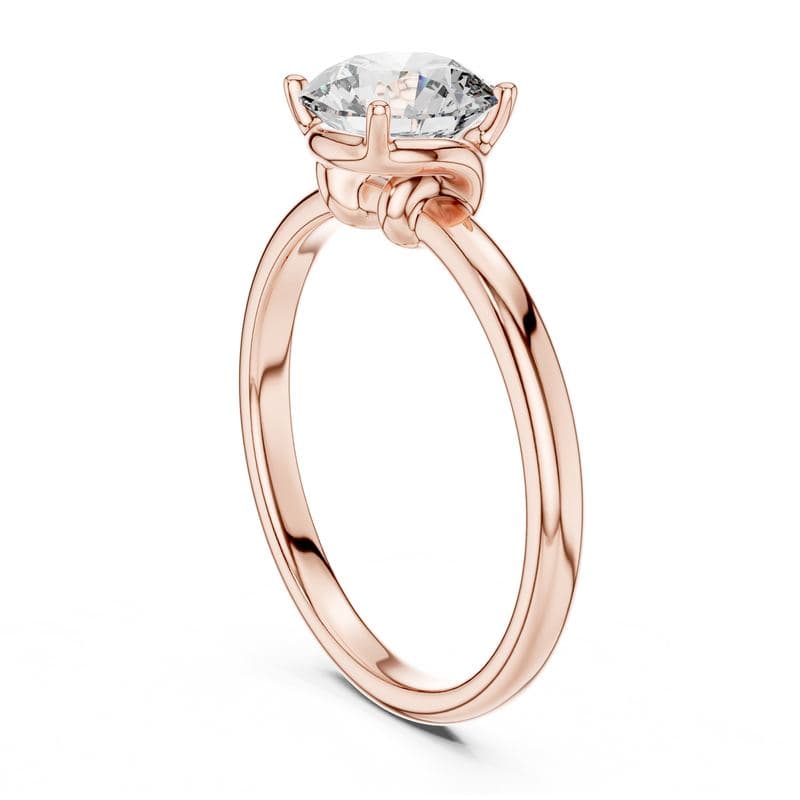 Diamond rings design GJ-R-0021, shown in rose gold