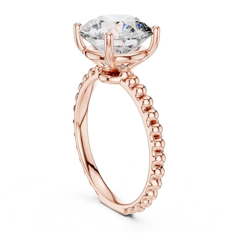 Diamond rings design GJ-R-0025, shown in rose gold