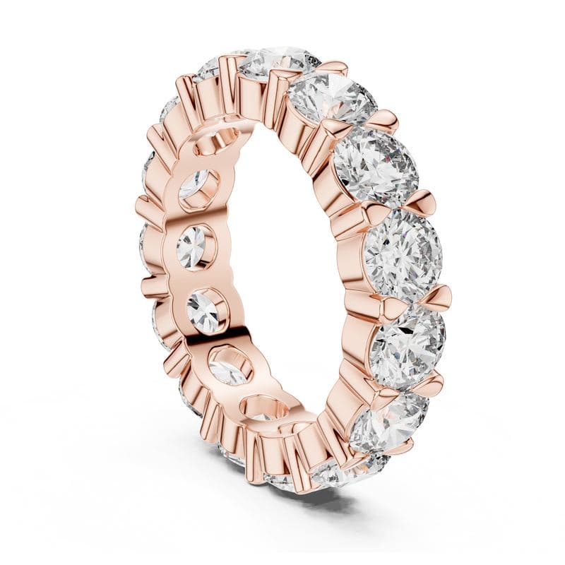 Diamond rings design GJ-R-0037, shown in rose gold