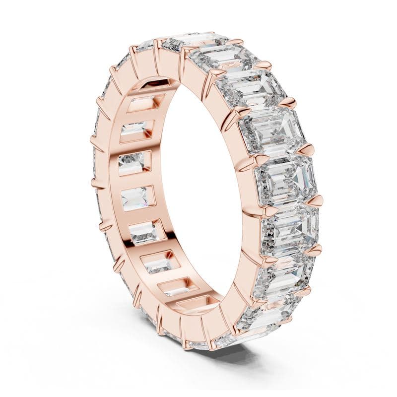 Diamond rings design GJ-R-0038, shown in rose gold