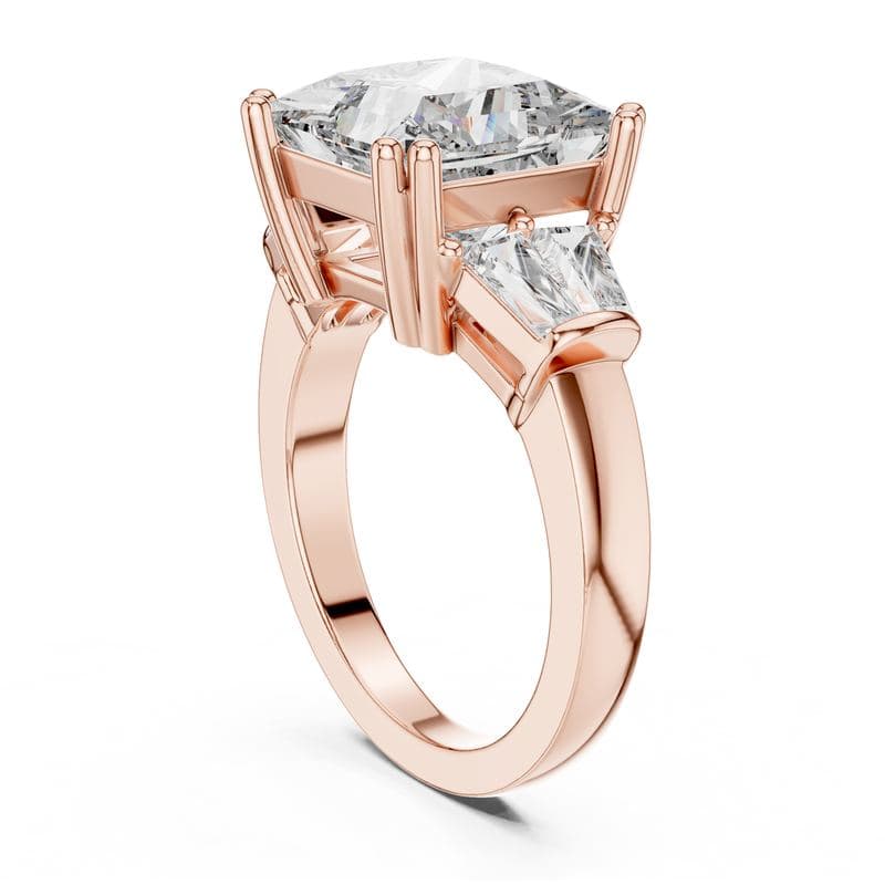 Diamond rings design GJ-R-0040, shown in rose gold