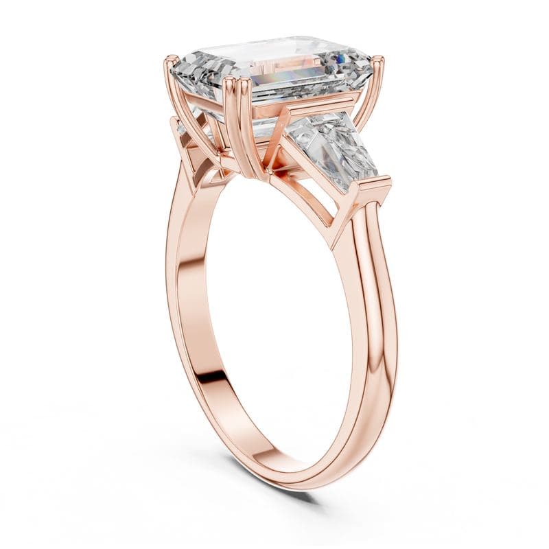 Diamond rings design GJ-R-0041, shown in rose gold